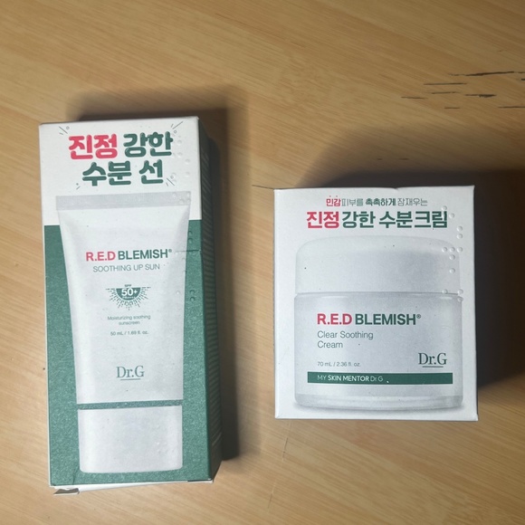 DR G BUNDLE FACE CREAM AND SUNSCREEN KBEAUTY SKINCARE RED BLEMISH line Dr g   In - Picture 1 of 3